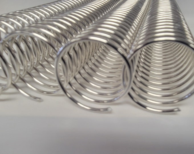 1 piece of 1+3/16" x10" #4 Aluminum Spiral Coil, planner coils, bookbinding, coil binding, aluminum spiral coil, replacement coil