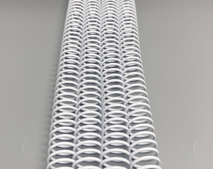 4 Pieces of 11/16" x12" #4 White Plastic Spiral Coil, Replacement Coil, Bookbinding Coil, Coil Binding
