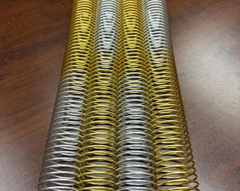 1 Piece of 1+1/2" x12" #4 Twinkle Multicolor Coil Aluminum, Replacement Coil, Bookbinding Coil, Coil Binding