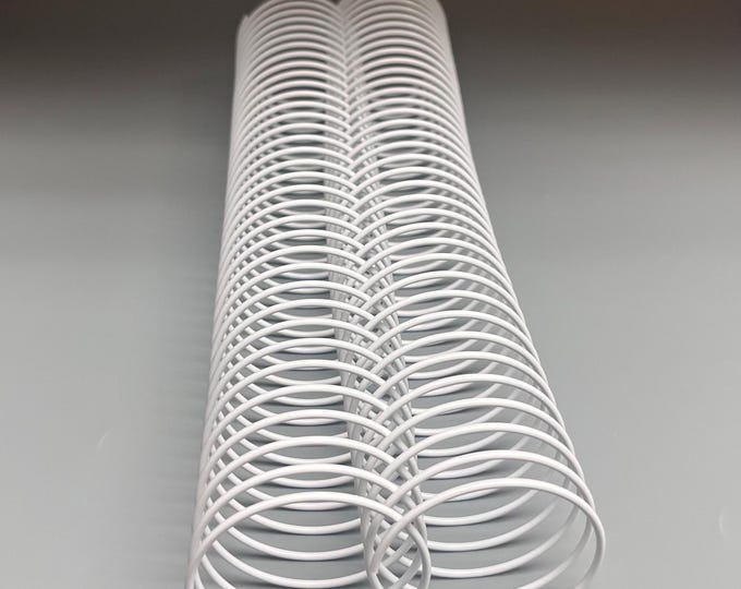 1 Piece of 2" x12" #3wo White Wire Spiral Coil, Replacement Coil, Bookbinding Coil, Coil Binding