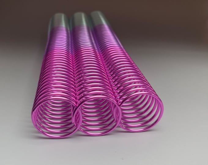 1 Piece of 30mm x11" #4 Passion Rainbow Coil Aluminum, Replacement Coil, Bookbinding Coil, Coil Binding