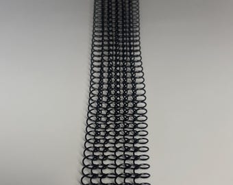 2 Pieces of 5/16" x10" #4 Black Wire Spiral Coil, Replacement Coil, Bookbinding Coil, Coil Binding