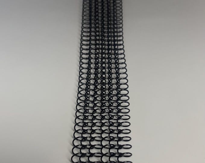 2 Pieces of 5/16" x10" #4 Black Wire Spiral Coil, Replacement Coil, Bookbinding Coil, Coil Binding