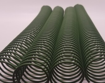 1 piece of 28mm x12" #4 spiral wire, coil binding, replacement coil, heavy gauge wire, DIY bookbinding
