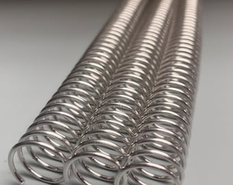 2 Pieces of 20mm x12" #4 Aluminum Spiral Coil, Replacement Coil, Bookbinding Coil, Coil Binding