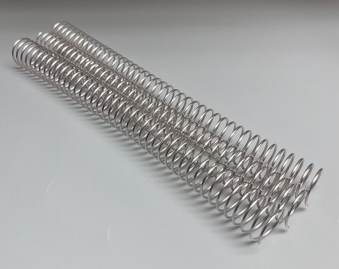 2 Pieces of 13/16" x10" #4 Aluminum Spiral Coil, Replacement Coil, Bookbinding Coil, Coil Binding