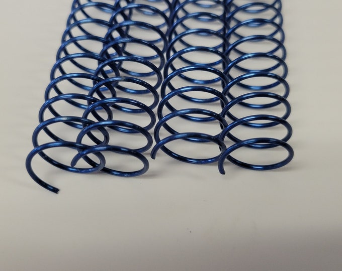 1 piece of 9/16" x12" #4 Ocean Aluminum Solid Spiral, replacement coil, spiral binding, notebook coil, DIY binding, PEL Solid Spiral