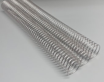 2 Pieces of 28mm x12" #4 Aluminum Spiral Coil, Replacement Coil, Bookbinding Coil, Coil Binding
