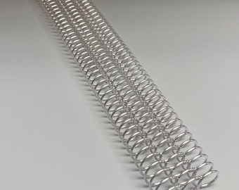 2 Pieces of 1/2" x12" #4 Aluminum Spirals Coils, Replacement Coil, Bookbinding Coil, Coil Binding