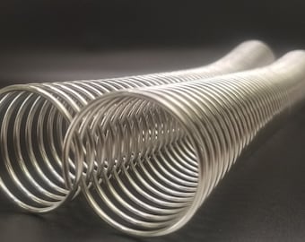 1 piece of 1+1/2&quot; x12&quot; #4 Aluminum Spiral Coil, replacement coil, binding coil, aluminum spiral, bookbinding supply