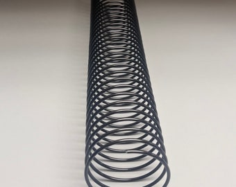 1 Piece of 1+3/4" x11" #.312 Black Wire Spiral Coil, Replacement Coil, Bookbinding Coil, Coil Binding