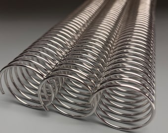 1 Piece of 34mm x12" #4 Aluminum Spiral Coil,  Replacement Coil, Bookbinding Coil, Coil Binding