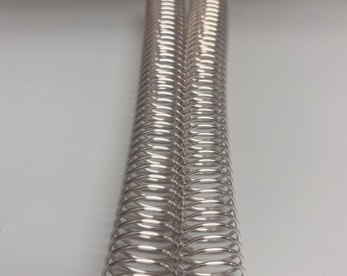 1 Piece of 1+1/8" x10" #4 Aluminum Spiral Coil, Replacement Coil, Bookbinding Coil, Coil Binding