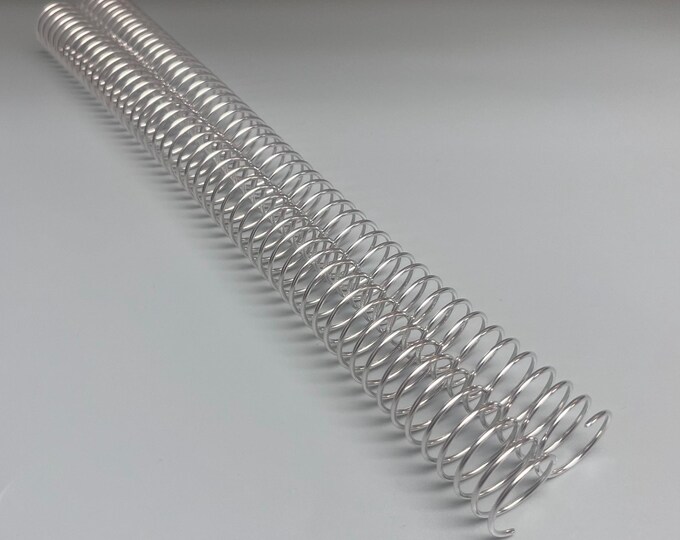 2 Pieces of 13/16" x12" #4 Aluminum Spiral Coil, Replacement Coil, Bookbinding Coil, Coil Binding