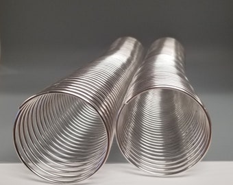 1 piece of 1+3/4" x12" #4 Aluminum Spiral Coil, spiral binding, bookbinding coil, spiral binding, scrapbook binding, DIY bookbinding