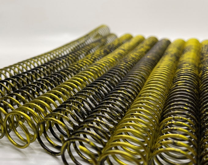 1 piece of 19mm x12" #4 Charcoal Rainbow Spiral Aluminum, replacement coil, notebook coil, PEL Rainbow Spiral (patent pending)