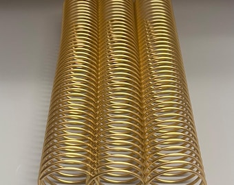 1 Piece of 1+3/8" x10" #4 Solid Spiral, Replacement Coil, Bookbinding Coil, Coil Binding