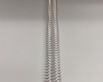 2 Pieces of 9/16" x12" #4 Aluminum Spiral, Replacement Coil, Bookbinding Coil, Coil Binding