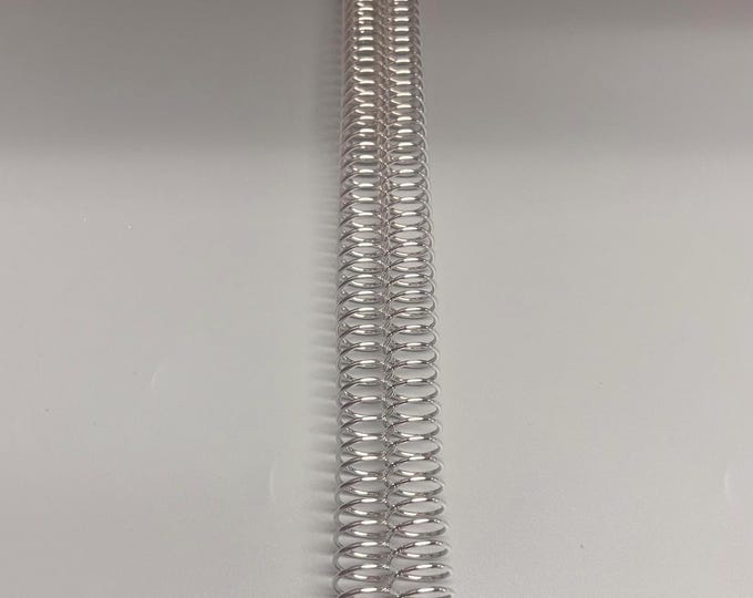 2 Pieces of 9/16" x12" #4 Aluminum Spiral, Replacement Coil, Bookbinding Coil, Coil Binding