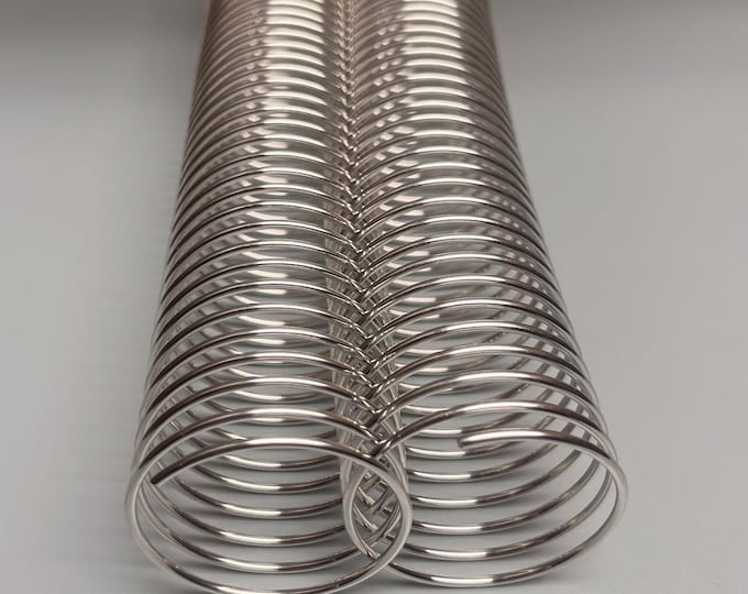2 Pieces of 1+3/4" x10" #4 Aluminum Spiral, Replacement Coil, Bookbinding Coil, Coil Binding