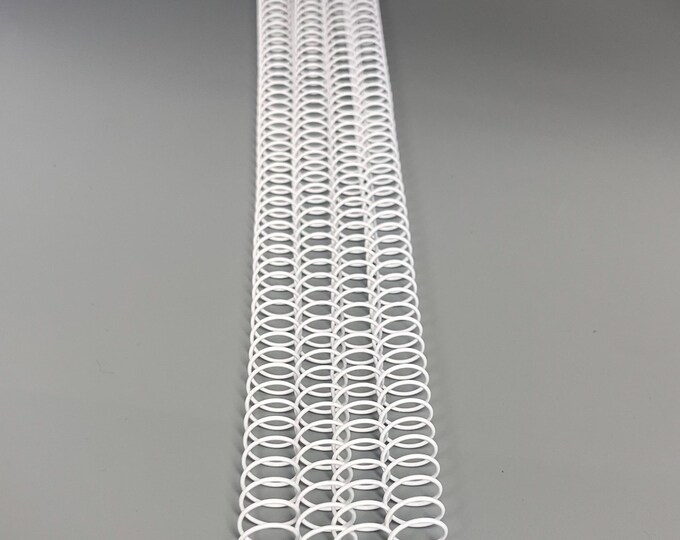 1 Piece of 1/2" x12" #4 White Wire Spiral Coil, Replacement Coil, Bookbinding Coil, Coil Binding