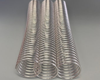 1 Piece of 1+1/4" x10" #4 Aluminum Spirals Coils, Replacement Coil, Bookbinding Coil, Coil Binding