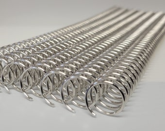 2 pieces of 3/4&quot; x12&quot; #4 Aluminum Spiral Coil, bookbinding, coil binding, aluminum spiral coil, replacement coil, notebook coil
