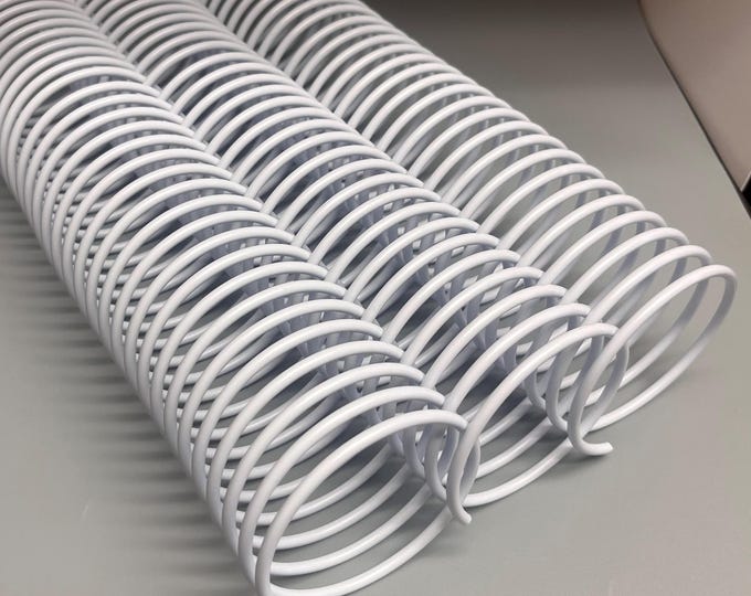1 Piece of 2+3/4" x12" #2.5 White Plastic Spiral, Replacement Coil, Bookbinding Coil, Coil Binding