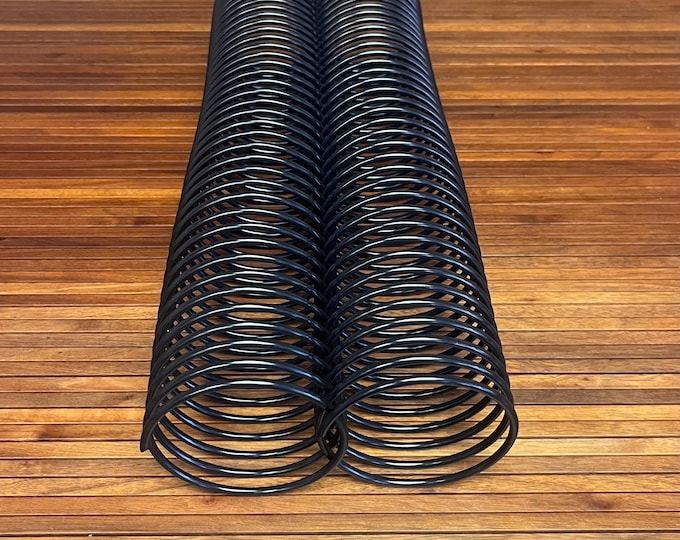 1 Piece of 3+1/4" x14.5" #2.5 Black Plastic Spiral Coil, Replacement Coil, Bookbinding Coil, Coil Binding