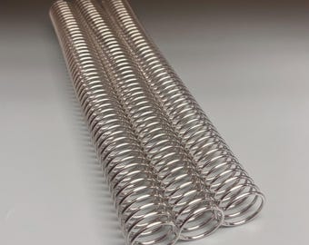 1 Piece of 1" x12" #4 Aluminum Spiral Coil, Replacement Coil, Bookbinding Coil, Coil Binding