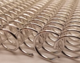 2 pieces of 7/8&quot; x12&quot; #4 Aluminum Spiral Coil, bookbinding, coil binding, aluminum spiral coil, replacement coil, notebook coil