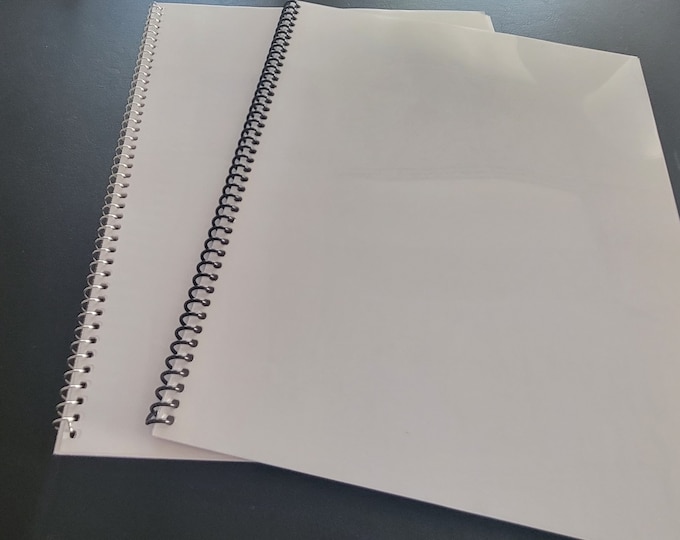 Sketchbook, Spiral Bound Sketchbook, Aluminum Spiral Coil, Blank