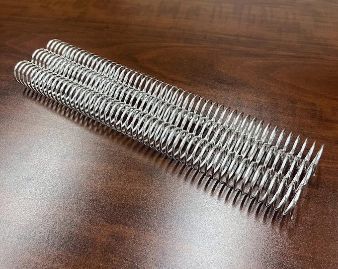 2 Pieces of 7/8" x11.75" #4 Aluminum Spiral Coil, Replacement Coil, Bookbinding Coil, Coil Binding