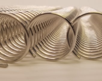 1 piece of 33mm x10" #4 Aluminum Spiral Coil, planner coils, bookbinding, coil binding, aluminum spiral coil, replacement coil