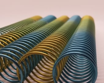 1 piece of 30mm x10" #4 Guava Rainbow Spiral Aluminum, PEL Rainbow Spiral, coil Binding, Replacement coil for planners, Spiral Coil