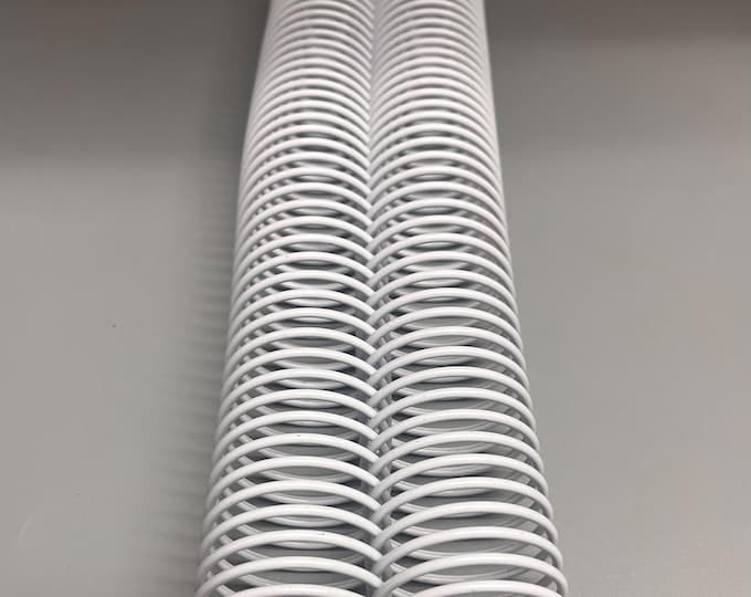 2 Pieces of 1+9/16" x12" #4 White Plastic Spiral, Replacement Coil, Bookbinding Coil, Coil Binding