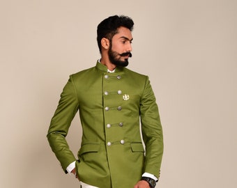 Pear Green Double Breasted Jacket