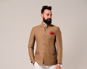 Bespoke Indian Maharaja Style Royal Jodhpuri Bandgala Suit | Perfect Formal Party Wear for Open and Daylight Functions | Youth Inspired