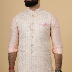 Sehej Peach Long Kurta Set