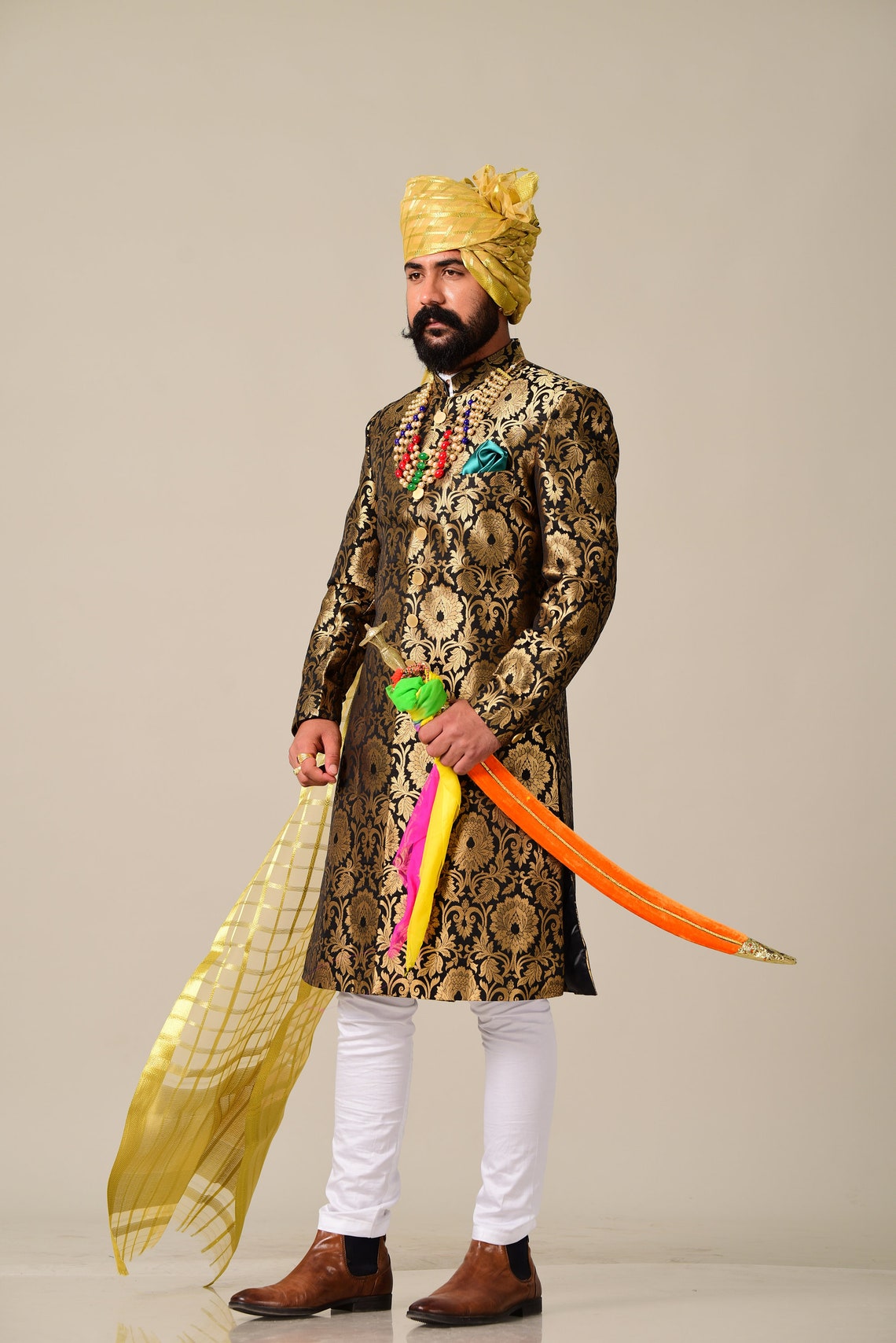 rajputi achkan for men