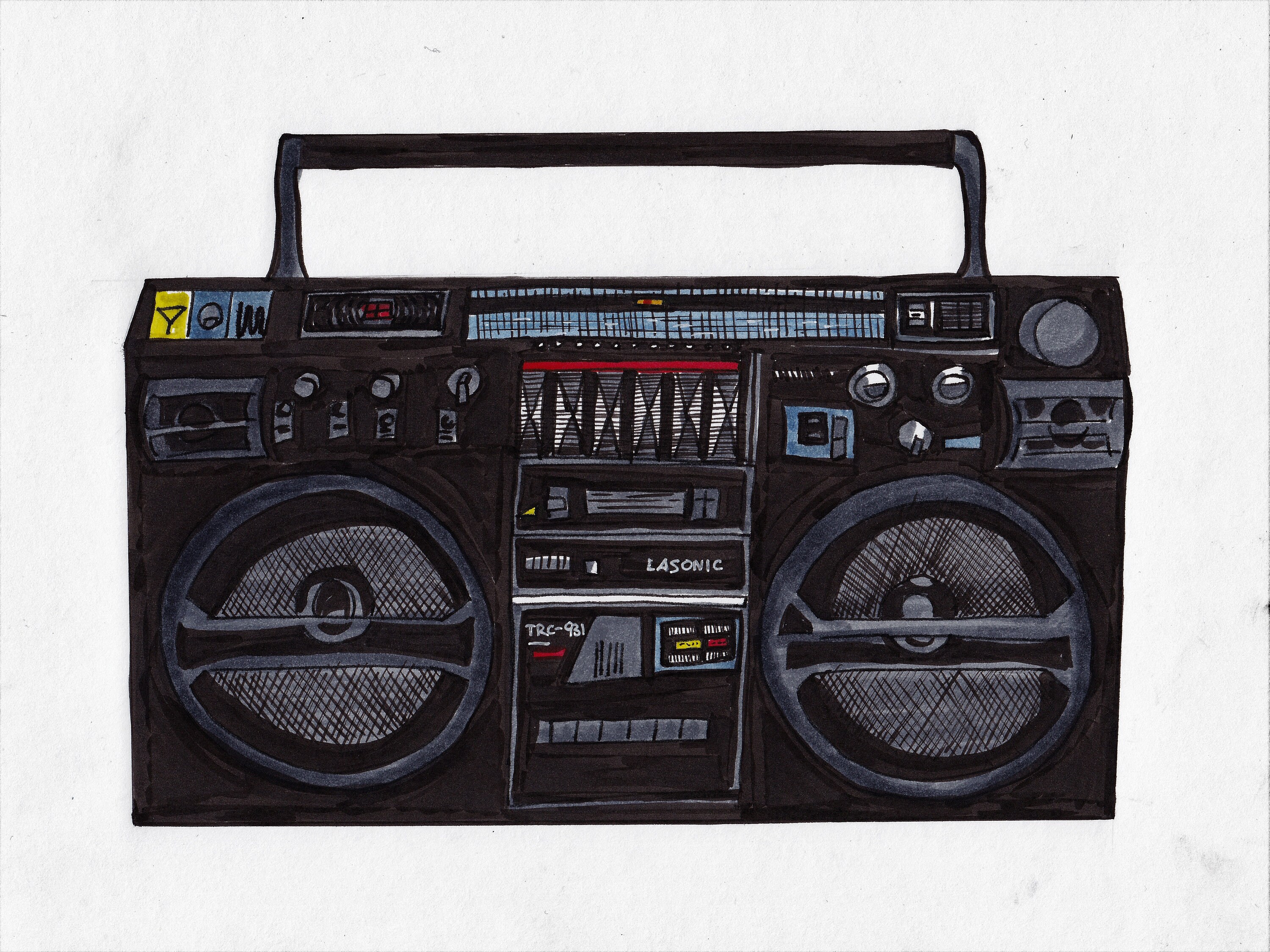 Lasonic Boombox for sale Only 2 left at 60