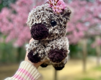 Fluffy Highland Cow Handmade Crochet Amigurumi Plushie