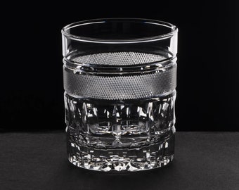 Schotse whiskyglas | Vintage stijl kristallen whiskyglazen | Schots glas met beveiligde verpakking | Extra glanzend { Set van 2 en 4, transparant,}