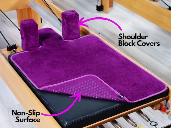 Pilates Reformer Non-slip Mat Towel With Shoulder Blocks Cover