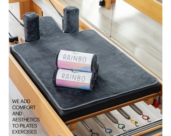Oshhni Tappetino Per Pilates Reformer, 99,6 X 61 Cm, In Pelle Scamosciata E Gomma, Antiscivolo, Con Borsa Portaoggetti