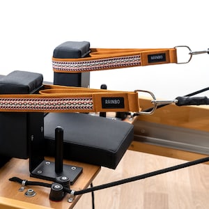 Pilates Reformer Double Loops Ethnic Print Set, Double Straps, Pilates Equipment, Pilates Accessories, Gift for Birthday