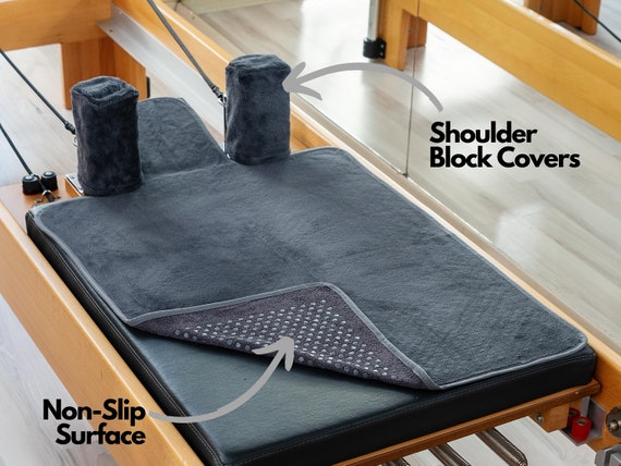 Pilates Reformer Non-slip Mat Towel With Shoulder Blocks Cover