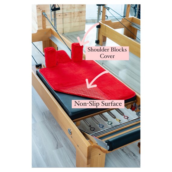 Reformer Pilates Non Slip Surface Red Towel Yoga Mat Pilates Etsy