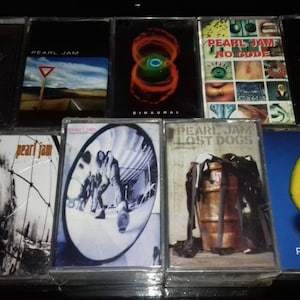 PEARL JAM - Vitalogy-opbrengst binauraal Geen code Riot Act VS achteruitkijkspiegel Verloren honden Avocado-cassette | Nirvana Soundgarden Sonic Youth