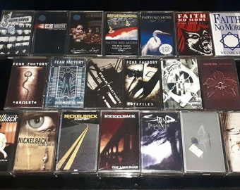3 Doors Down - Faith No More - Fear Factory - Machine Head - Nickelback - Staind - Alternative Rock Nu Metal Cassette Tape